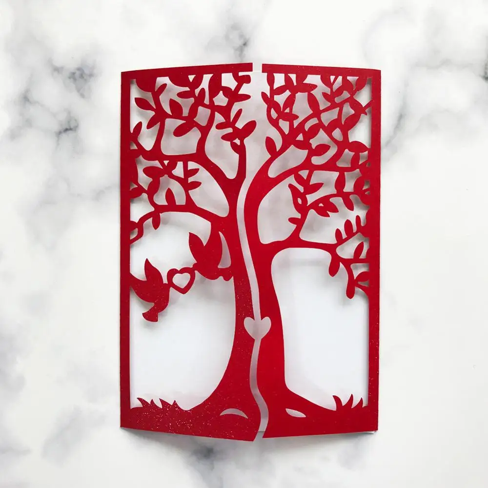 

20PCS Free Shiping Wedding Invitation Card White Pearl Paper Business Invitation Festival Party Bridal Shower Party Envelope