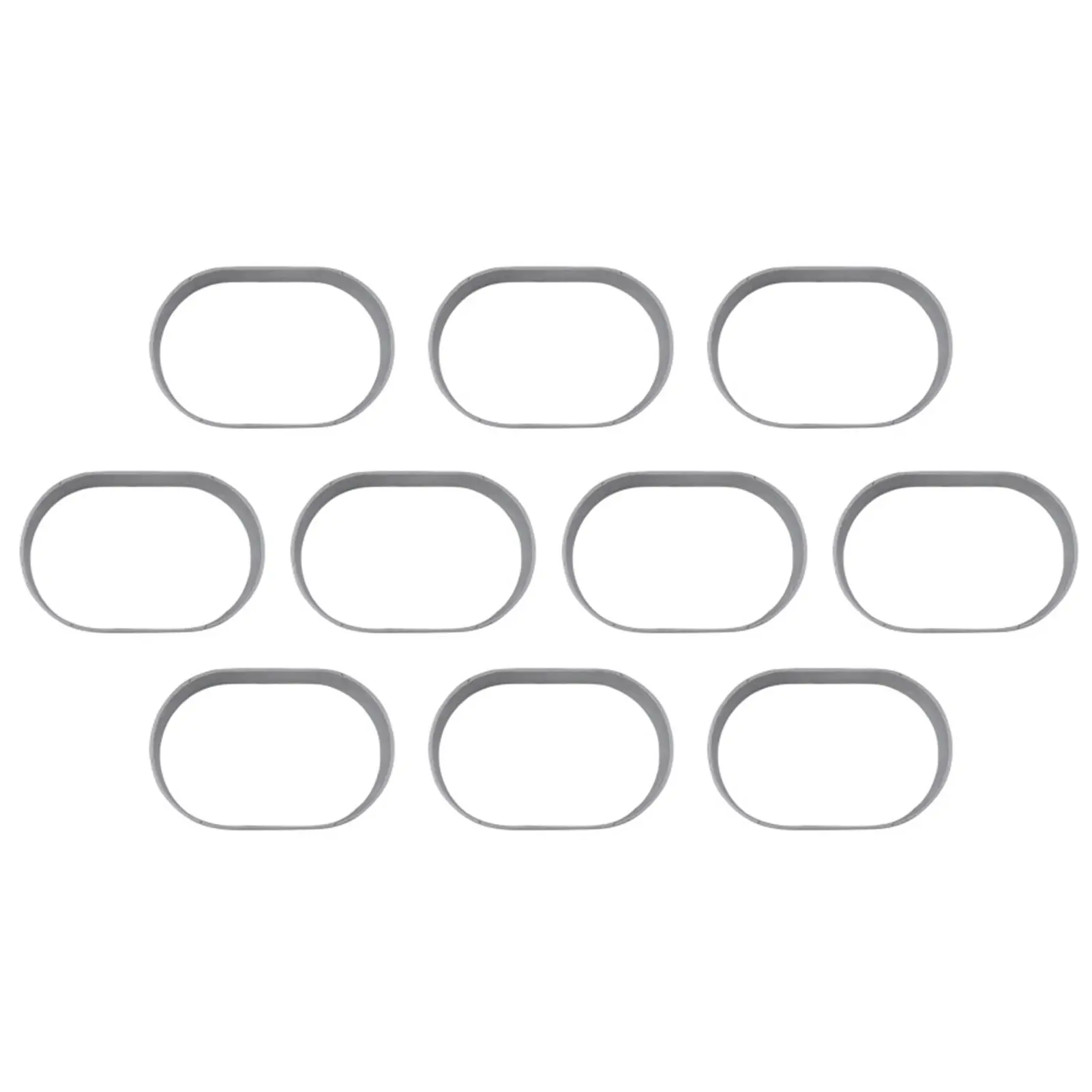 

10PCS Oval Stainless Steel Cake Mold DIY Cake Sugar Biscuit Mold Baking Tools Heat-Resistant Cake Mousse Ring Kitchen Physical