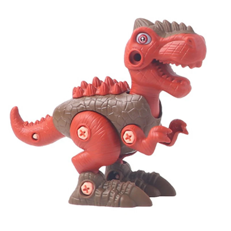 Игрушка динозавр сделай сам разборка сборка головоломки обучение гибкие стыки