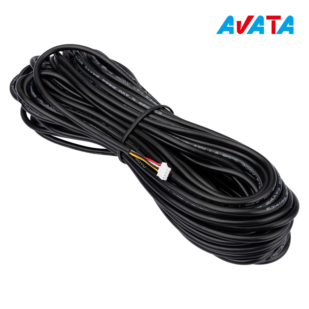 Удлинительные кабели 4 Pin 10 м/15 м/25 м для проводного видеодомофона Удлинительный
