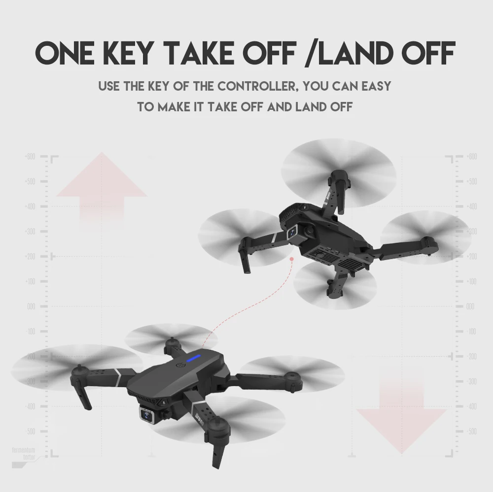 

Dron E525 WIFI Fold FPV Drone With Camera Professional Height Hold Wide Angle Foldable HD 4K Dual Camera Quadcopter Gift Toy