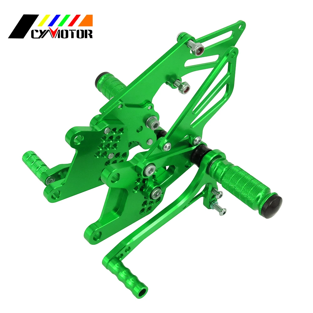 Мотоцикл с ЧПУ Регулируемые подножки подножек для KAWASAKI NINJA ZX10R ZX 10R 2006 2007 2008 2009 2010 06