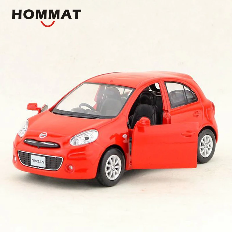 HOMMAT масштаб 1:36 Nissan March Seden автомобиль игрушечный модель из сплава металла литая