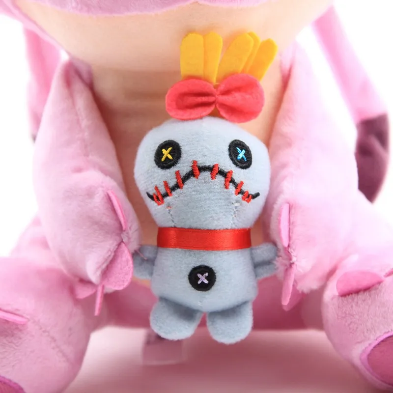 25 см Disney Cute Lilo andStitch Мягкие плюшевые игрушки кукла розовый Ангел Холдинг Scrump
