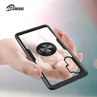 transparent car holder magnet ring phone cases for xiaomi mi note 10 pro silicone covers on cover xiaomi mi cc9 pro capa funda