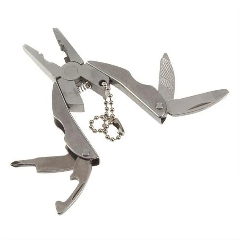 

Outdoor Camping Multifunctional Folding Pliers Stainless Steel Knife Keychain Screwdriver Hiking Survival Tool Travel Set