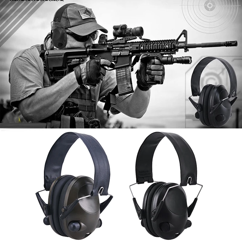 

Electronic Ear Protection Hunting Ear Muff Anti-Noise Headset Hearing Ear Protection Headphone for Hunting