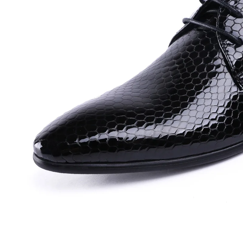Туфли для выпускного вечера с острым носком Мужские модельные туфли в деловом