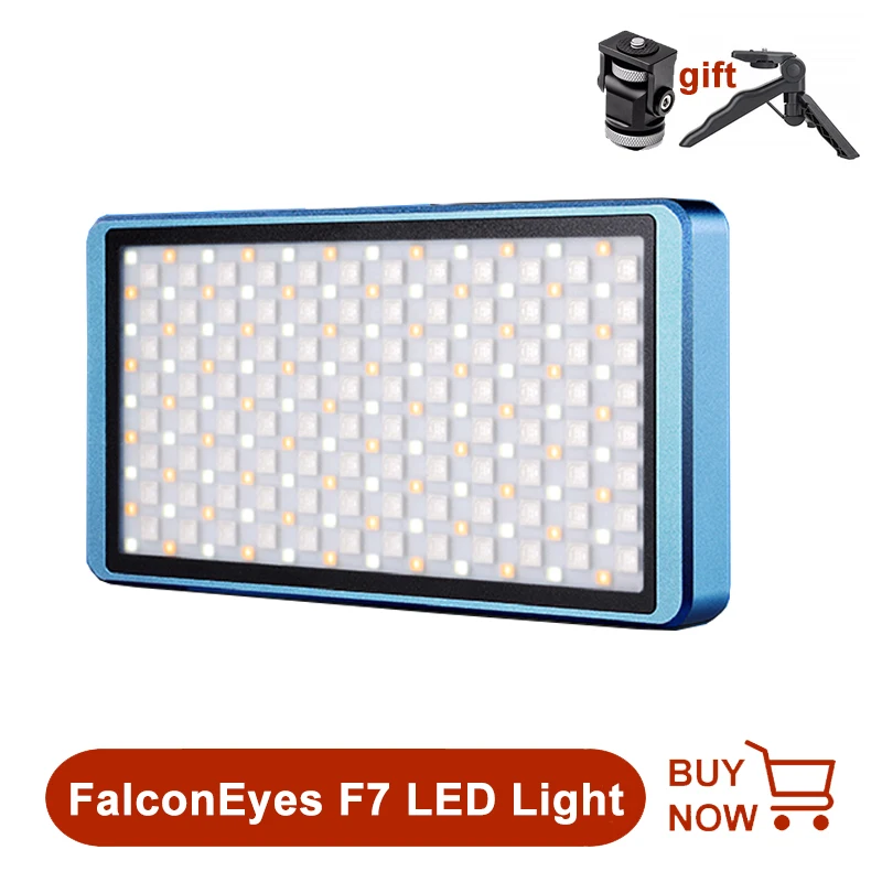 FalconEyes F7 12W On светильник Магнитный цветной RGB LED Видео свет сцена режим Studio Vlog