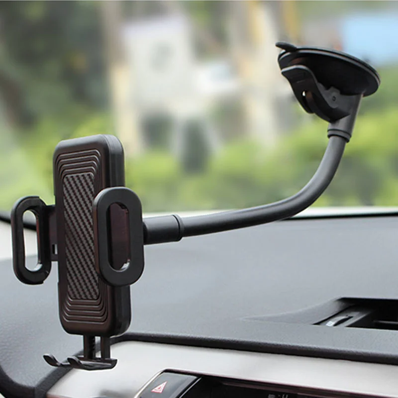 

Windshield Car Phone Mount Universal Cell Phone Holder Cradle for Car with Suction Cup Easy One-Touch for iPhone Huawei Samsung