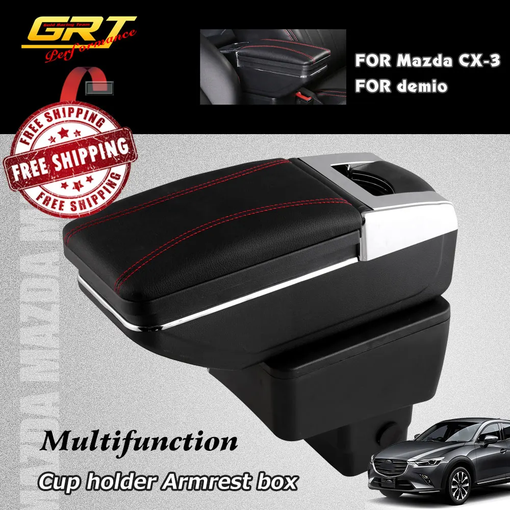 Вращающийся ящик для хранения подлокотника украшение центральной консоли