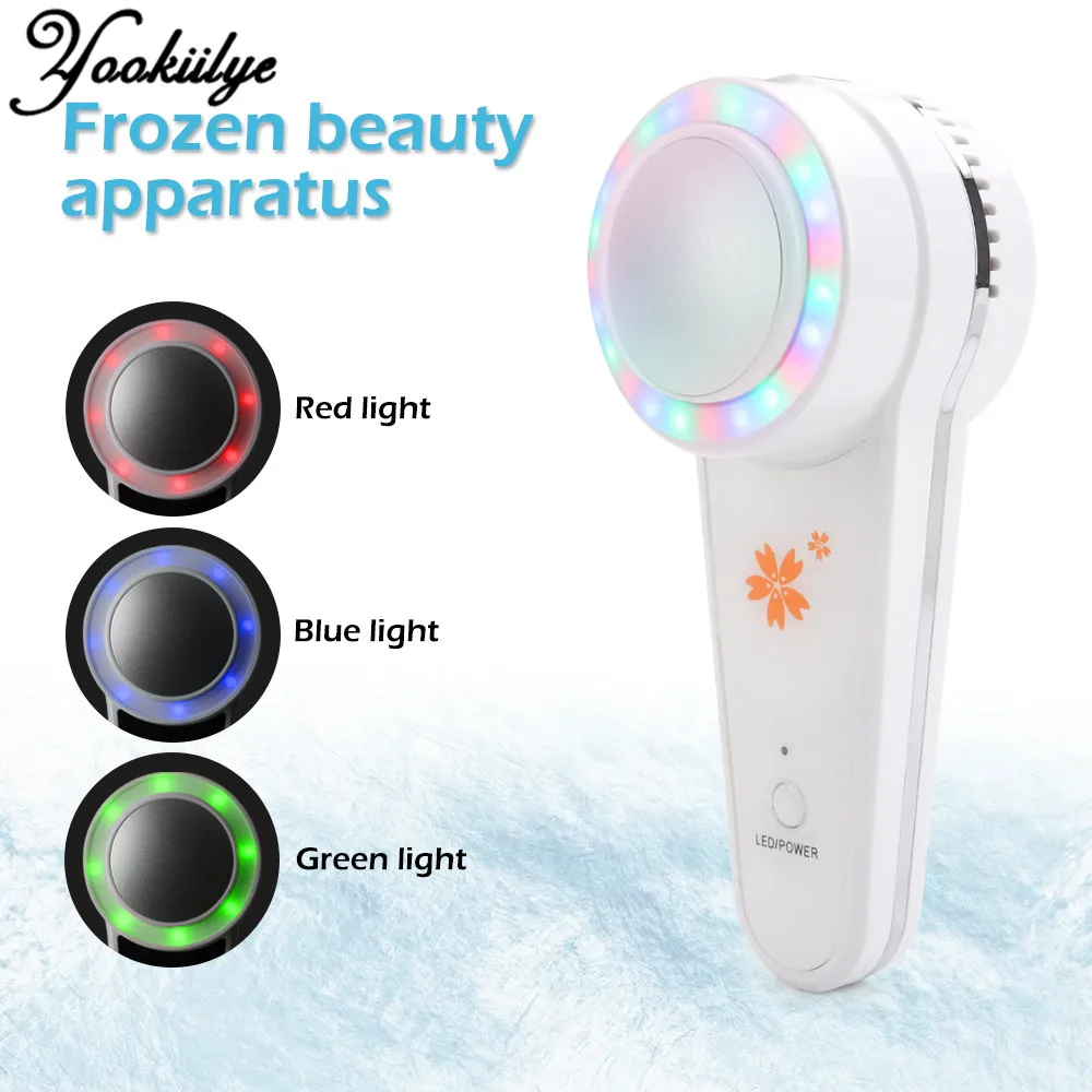 

IPL Cold Hammer LED Photon Face Care Device Beauty Apparatus Skin Rejuvenation Acne Wrinkle Removal Facial Lifting Massager