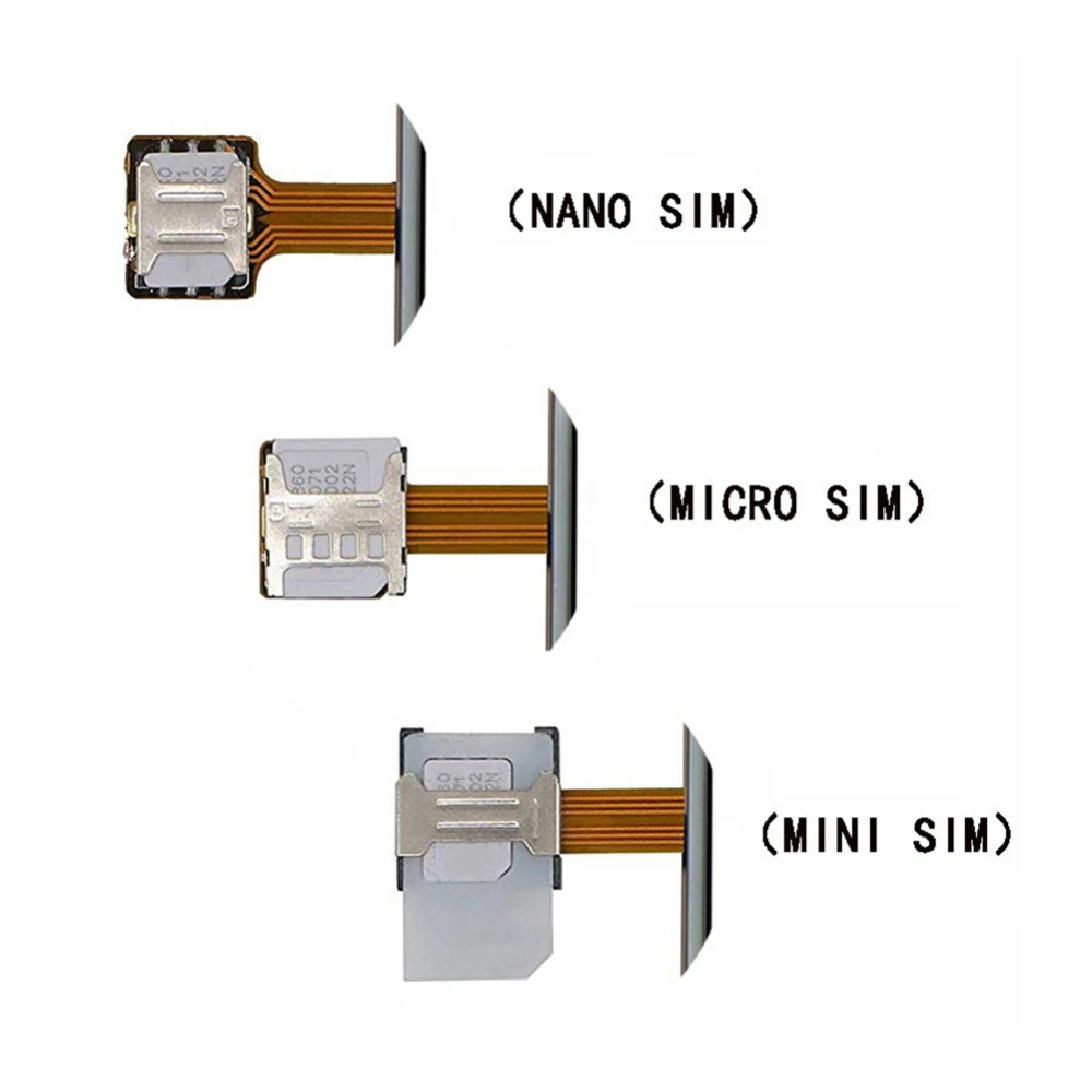 Dual SIM Card Adapter DIY Practical Universal TF Hybrid Sim Slot Extender Micro SD for Android P |