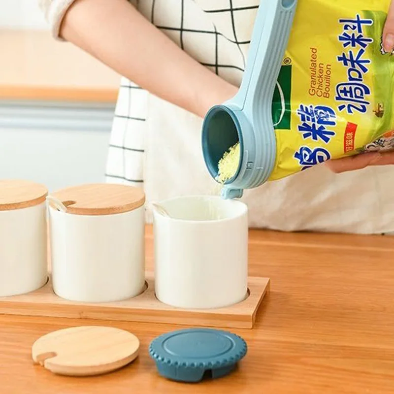 

New Seal Pour Food Storage Bag Clip Snack Sealing Clip Keeping Fresh Sealer Clamp Plastic Helper Food Saver Travel Kitchen Tools