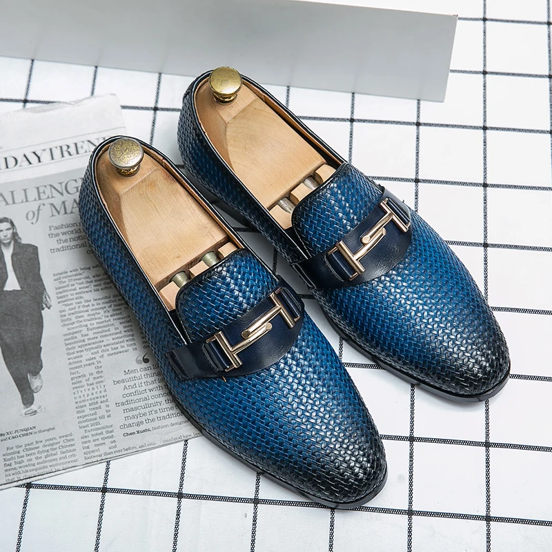 

Men's Leather Loafers Italian Trend Fashion Pointed Boat Shoes Tassel Dress Breathable Casual Shoes Moccasin Men Flat Shoes