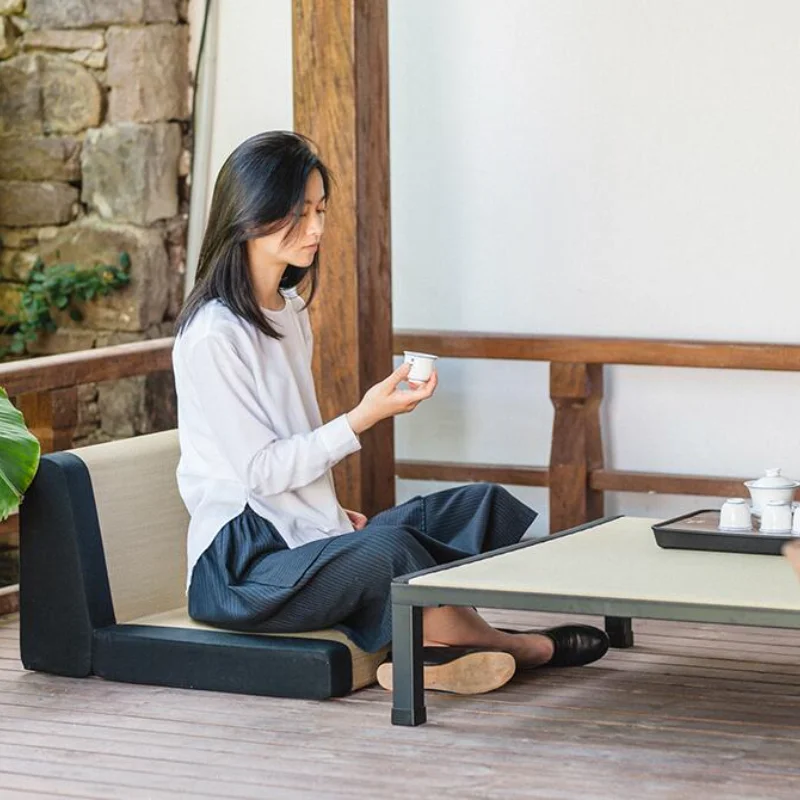 

Foldable Floor Chair Zen Yoga Ergonomic Meditation Seat Ergonomically Correct for Home or Office Japanese Tatami Zaisu Chair