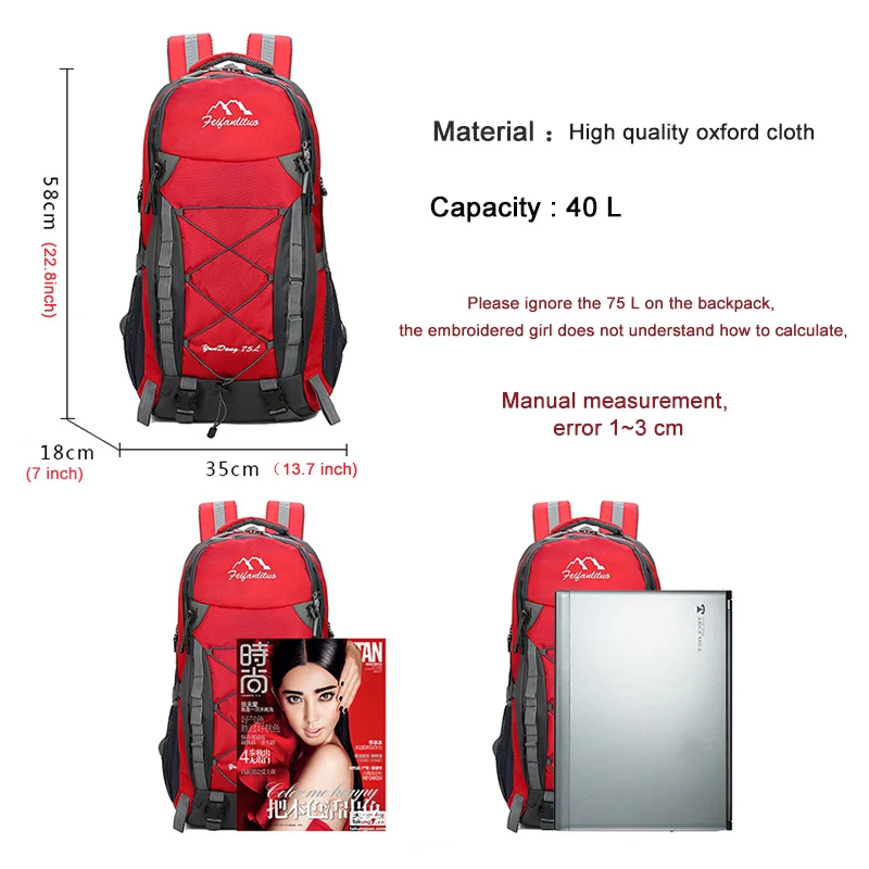 Рюкзак мужской нейлоновый большой вместимости повседневная Водонепроницаемая