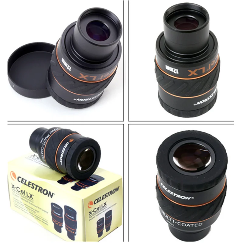 CELESTRON X-CEL LX 12mm Astronomical eyepiece 1.25-Inch 60 degrees, high-definition large field of view, rotating-up goggles