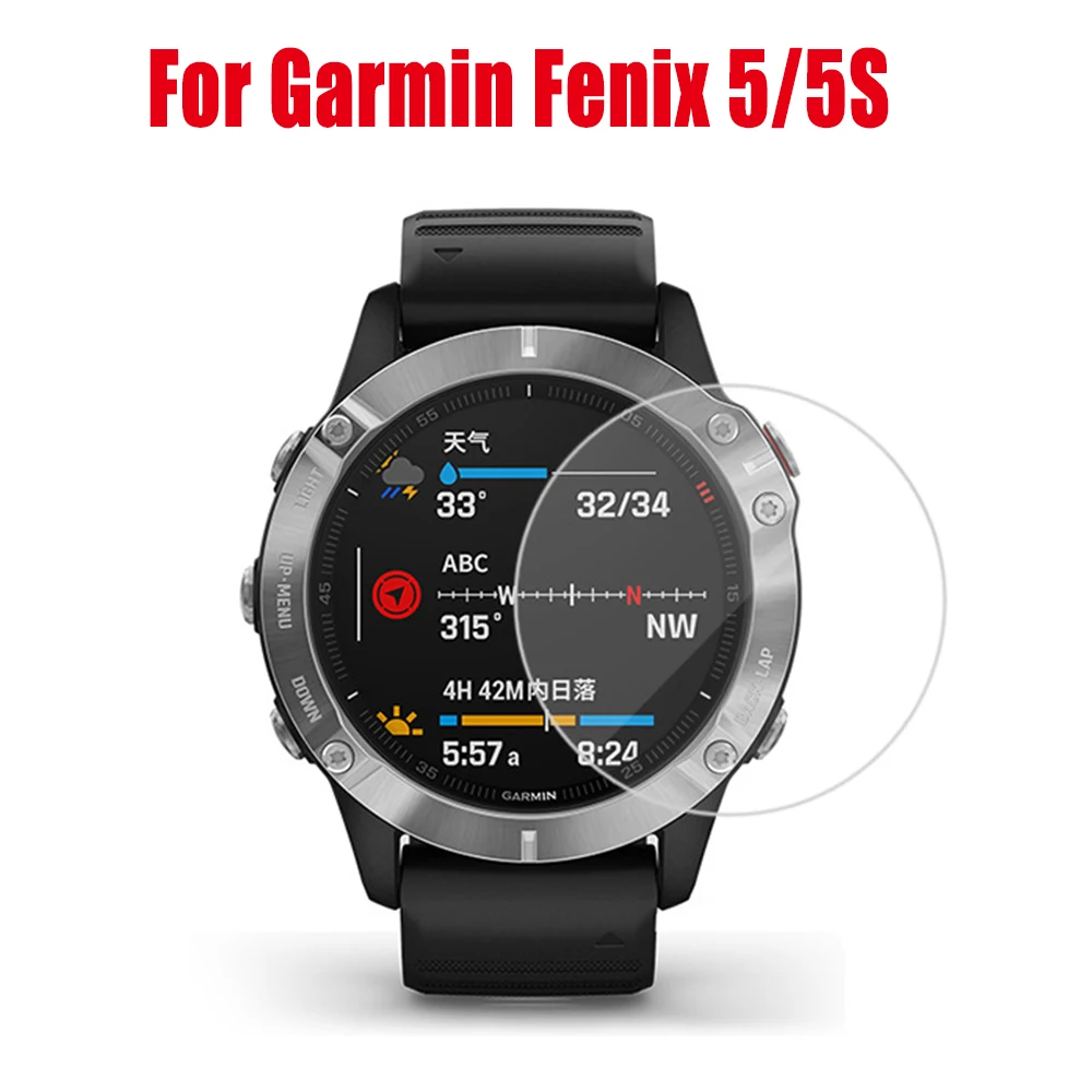 Защитное закаленное стекло для Garmin Fenix 5 5S Plus 6S 6X6 Pro, Ультрапрозрачная пленка, защитная пленка премиум-класса для часов