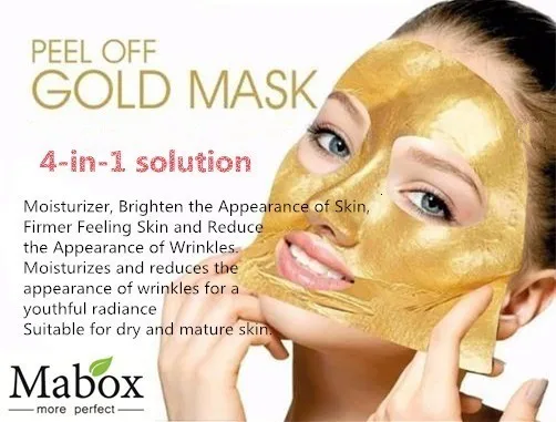 MABOX 24 K Золотая маска 60 г увлажняющий грязи Мертвого моря очиститель пор магнит Детокс Черный Грязевая маска кожи лица уход груза падения