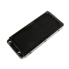 Алюминиевый компьютерный радиатор 240 мм, Водяной кулер с 18 трубками, теплообменник ЦП