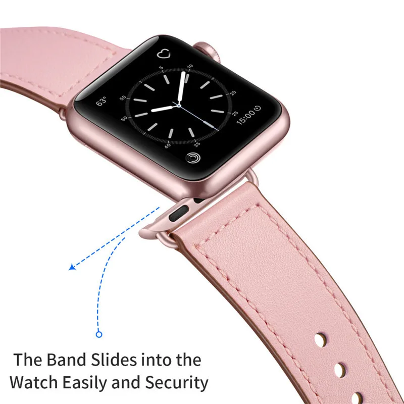 Ремешок из натуральной кожи для Apple Watch 3/2/1 series 42 мм 38 44 40 кожаный браслет iwatch 4 loop |