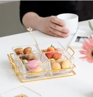 kitchenware glass fruit tray modern storage creative home living room dining room snacks snacks dried fruit candy storage box