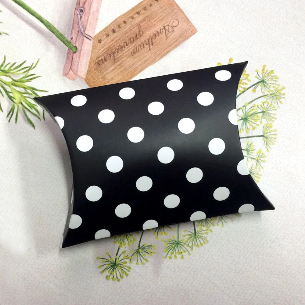 10 шт./лот коробки для конфет из крафт-бумаги в европейском стиле однотонные