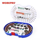 WORKPRO 276 шт. вращающийся инструмент, аксессуары для Dremel, набор мини-сверл, абразивные инструменты, наборы шлифовальных и полировальных режущих инструментов