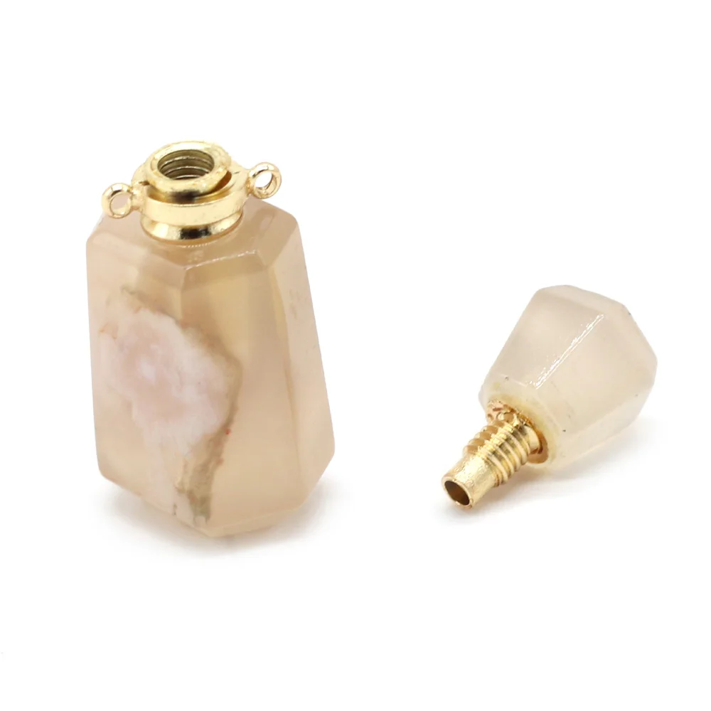 

Natural Stone Pendants Charm Perfume Bottle High Quality for Trendy Jewelry Maling DIY Necklace Women Gifts