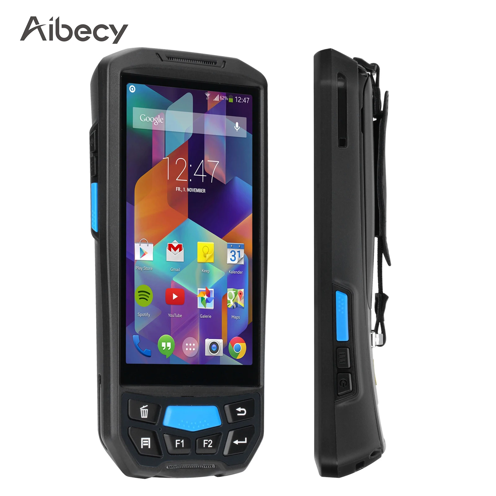 

Android 8.1 1D Barcode Scanner PDA Handheld POS Terminal Data Collector Inventory Machine 4G WiFi BT with 5 Inch Touchscreen
