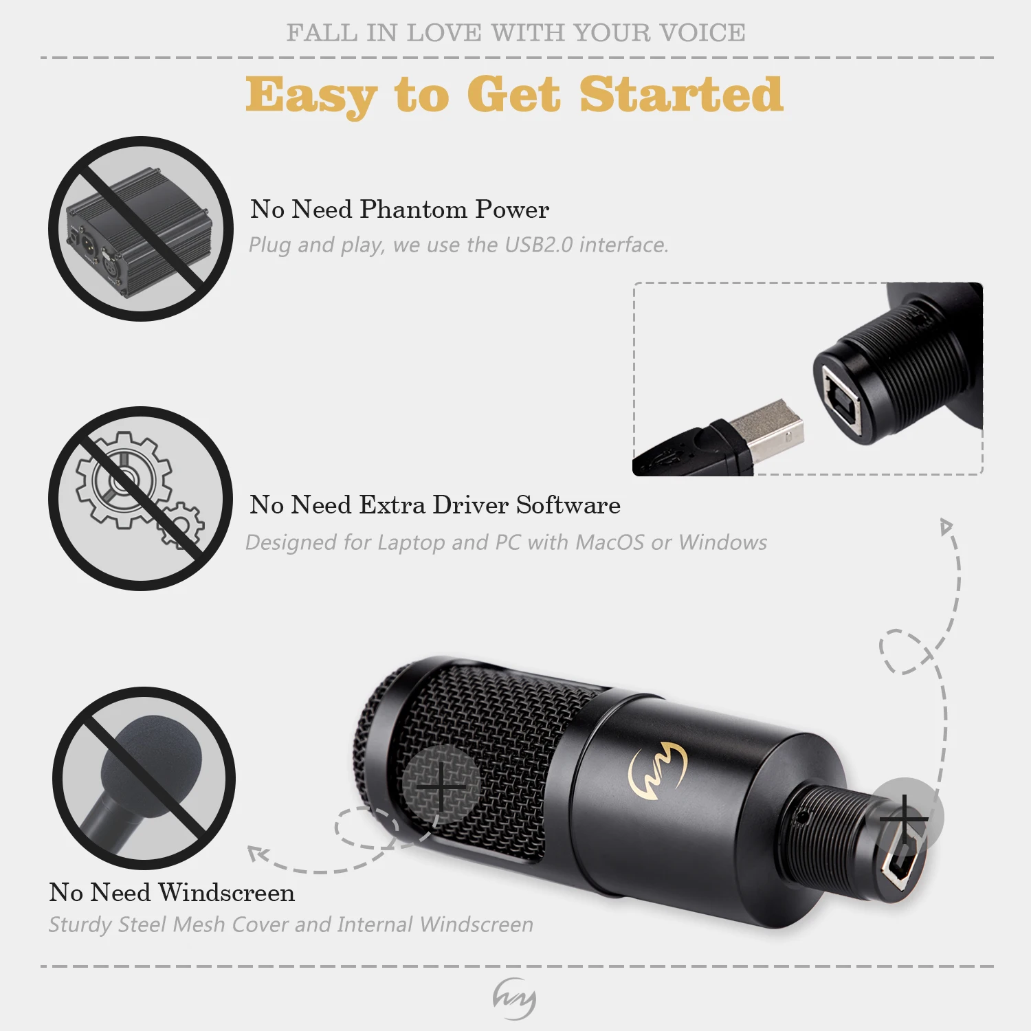Usb микрофон для компьютера, игр, чата, микрофон с подставкой, штатив, металлический проводной микрофон для речевых игр, конденсаторный микрофон для ПК