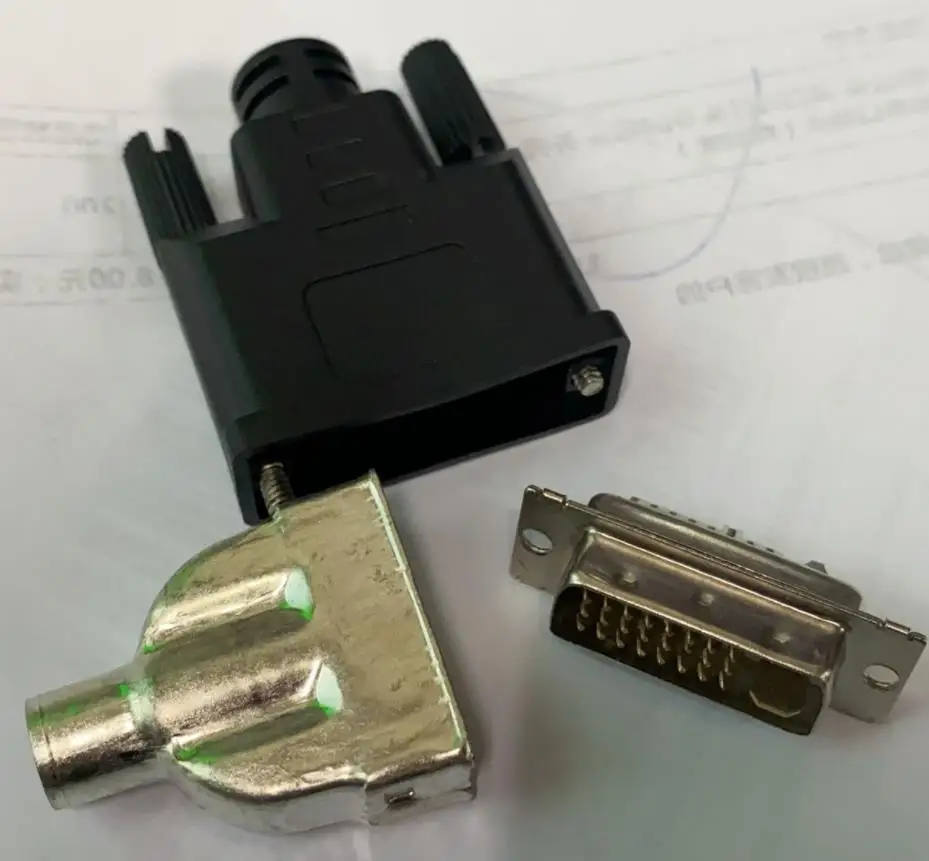 

100pcs/lot DVI24+5P Male Socket/Jack Soldering Connector With plastic cover