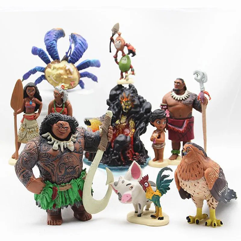 

Аниме-фигурка принцессы Моана Disney, морская романтика, кукла принцессы, ПВХ, экшн-фигурка, модель, детская игрушка, подарок на день рождения