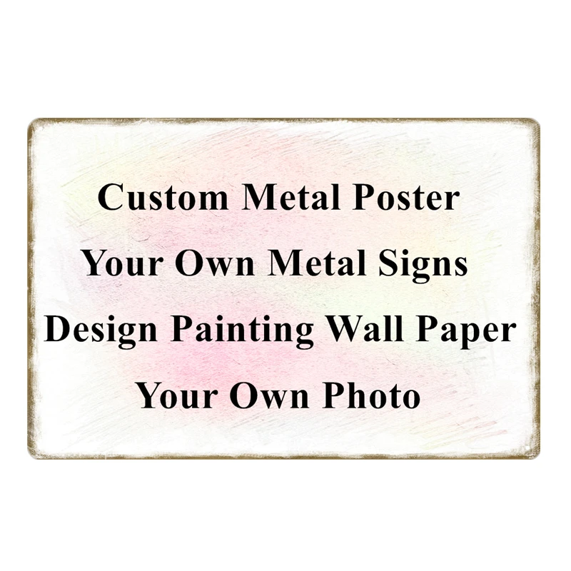 На заказ окрашенный номерной знак ретро металлические знаки Металлические