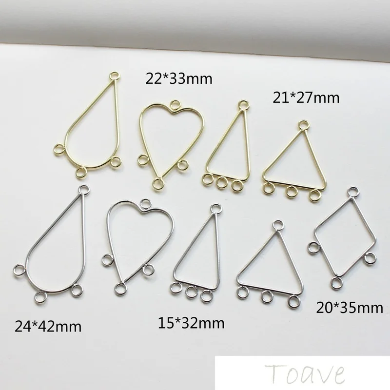

Simple geometric band pendant triangle peach heart water drop diamond diy handmade material accessories