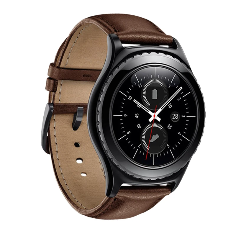 Ремешок кожаный для samsung gear S3 frontier galaxy watch 46 мм/42 мм браслет huawei gt 2 active amazfit bip 20 мм/22 |