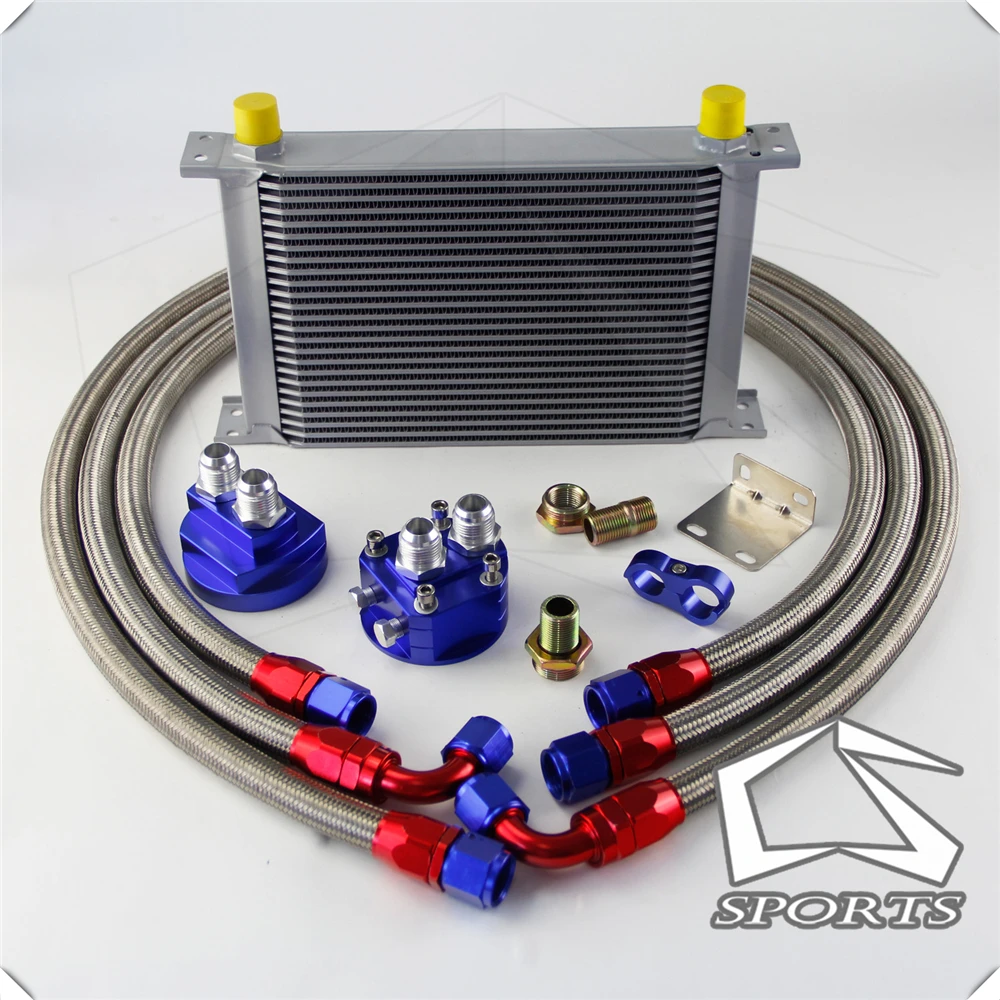 25 рядов AN10 Универсальный Масляный радиатор трансмиссии двигателя британского