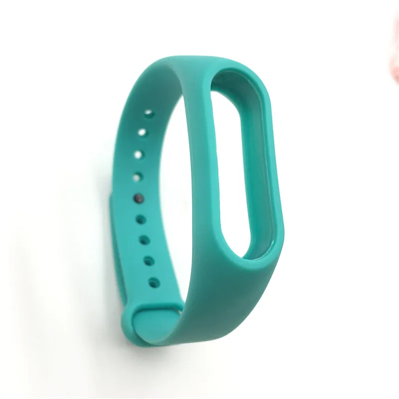 Green 1 шт. для Xiaomi mi band 2 наручный ремень силиконовый цветной браслет для mi Band умный Браслет для Xiao mi Band 2 аксессуары - Цвет: Green