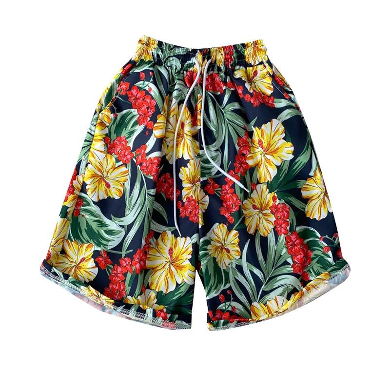 Floral Printed Beach Shorts Men Quick Dry Breathable Male Casual Board Shorts Men's Clothing 2022 Graphic Beachwear