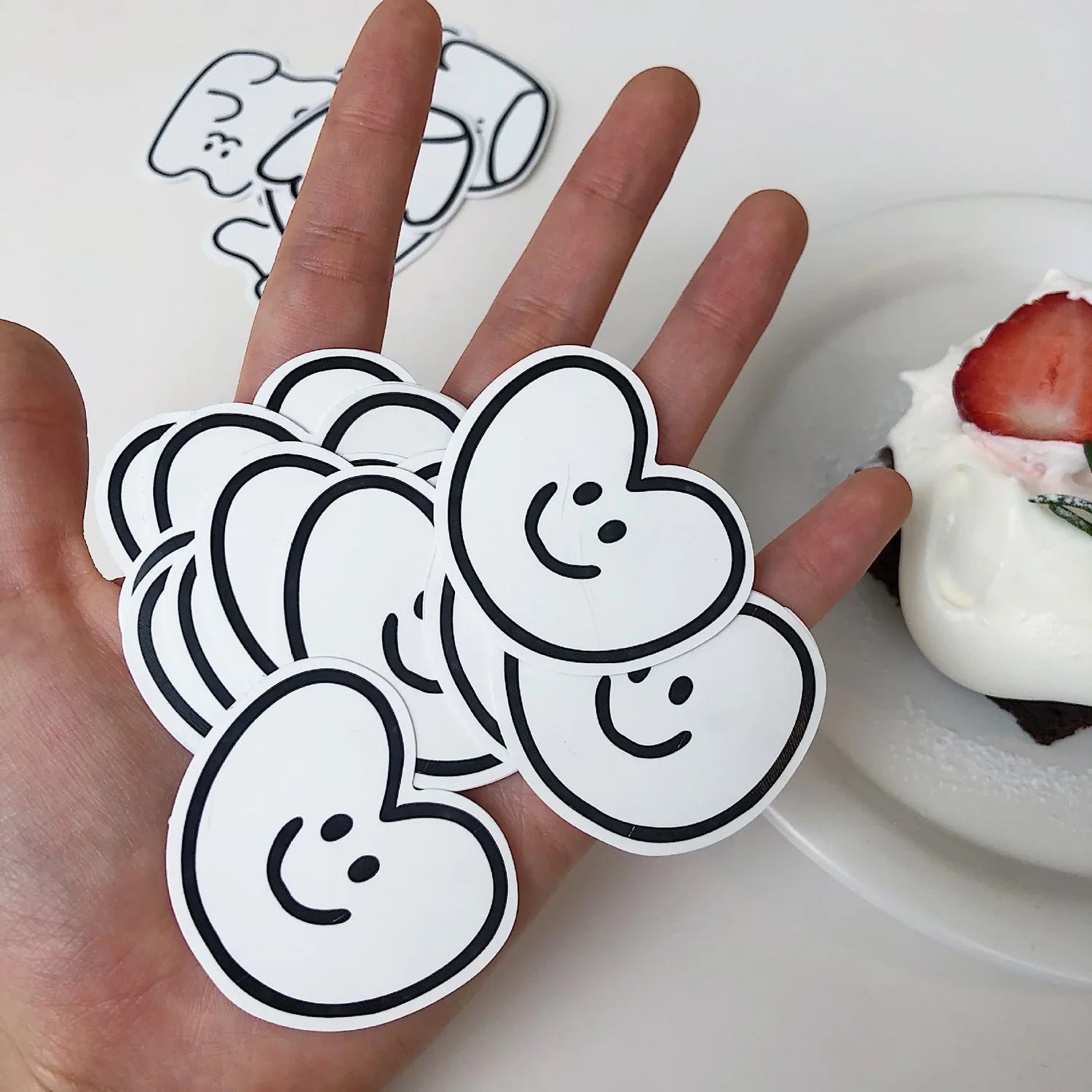 Декоративные наклейки в виде мультяшного пудинга маленького медвежонка каваи