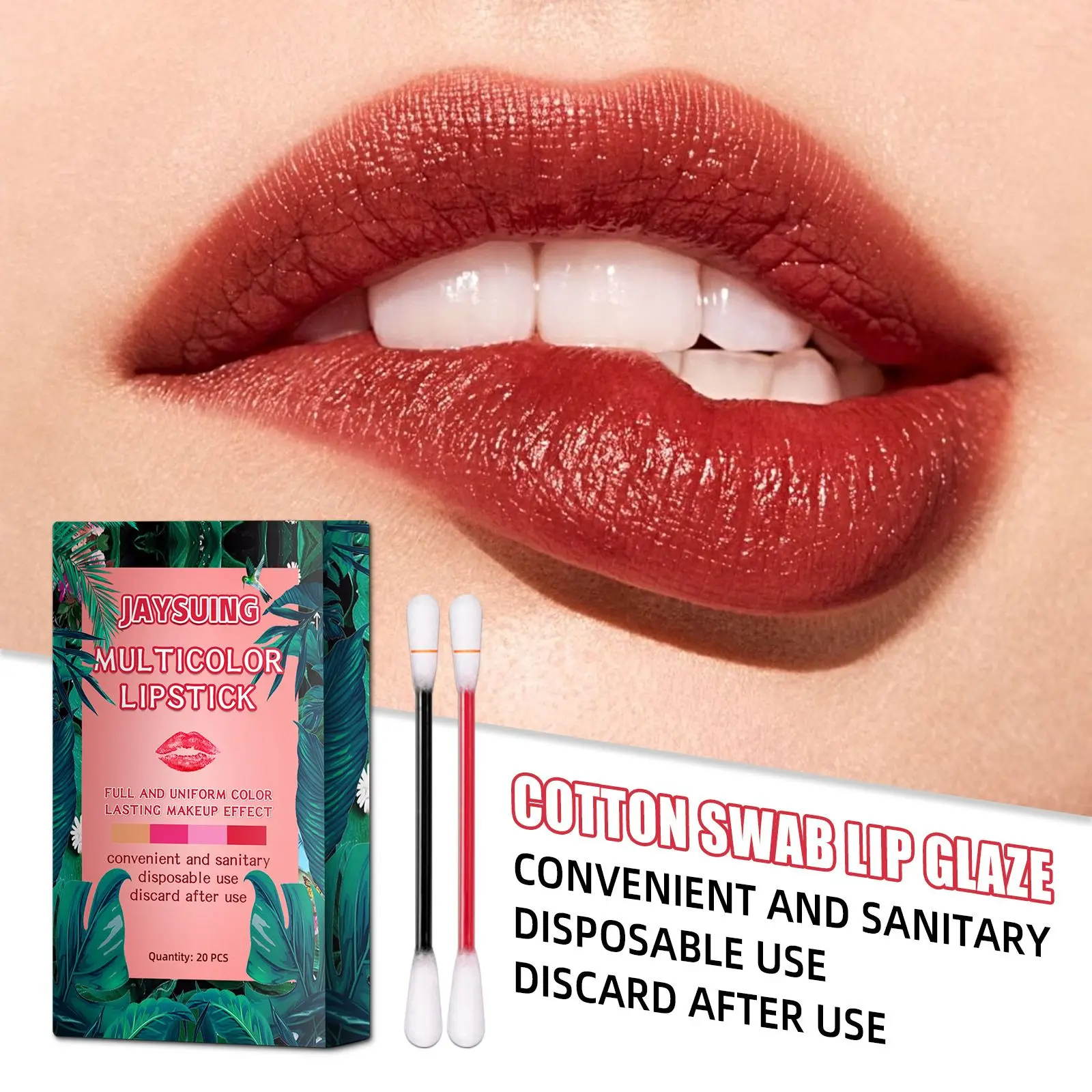 

Women Beauty Moisturizing Lip Balm Waterproof Long Lasting Lip Gloss Cigarette Cotton Swab Lipstick Tattoo Lipstick