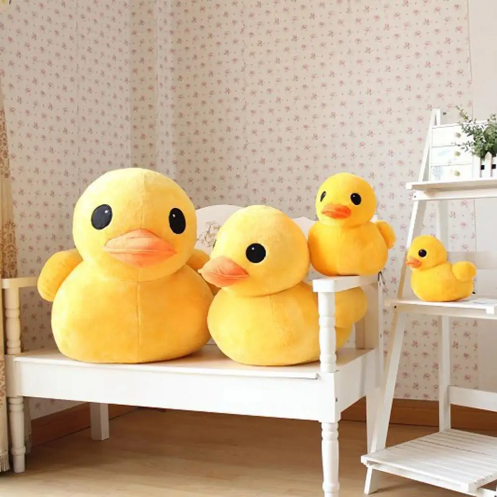 Lovely Cartoon Duck Stuffed Plush Toys Skillful Manufacture Kids Children Cute Shape Superior Quality Hongkong Animal Toy | Игрушки и