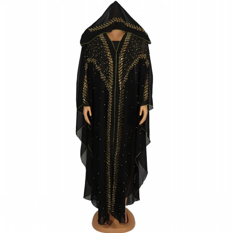 Болеро с пайетками женское Djelaba Niqab Abaya длинный мусульманский кардиган Исламская
