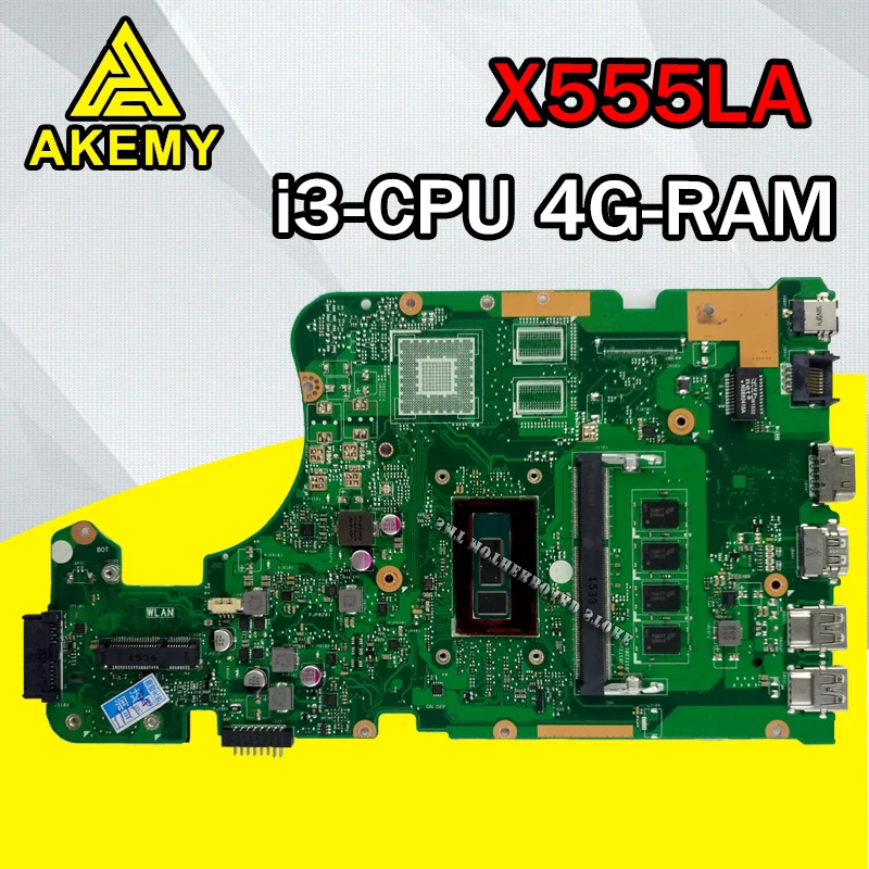 X555LD материнская плата i3-4GB-REV: 3,6 Оперативная память для ASUS X555LP X555L F555L K555L W519L Материнская плата ноутбука X555LA для тестирования системной ОК