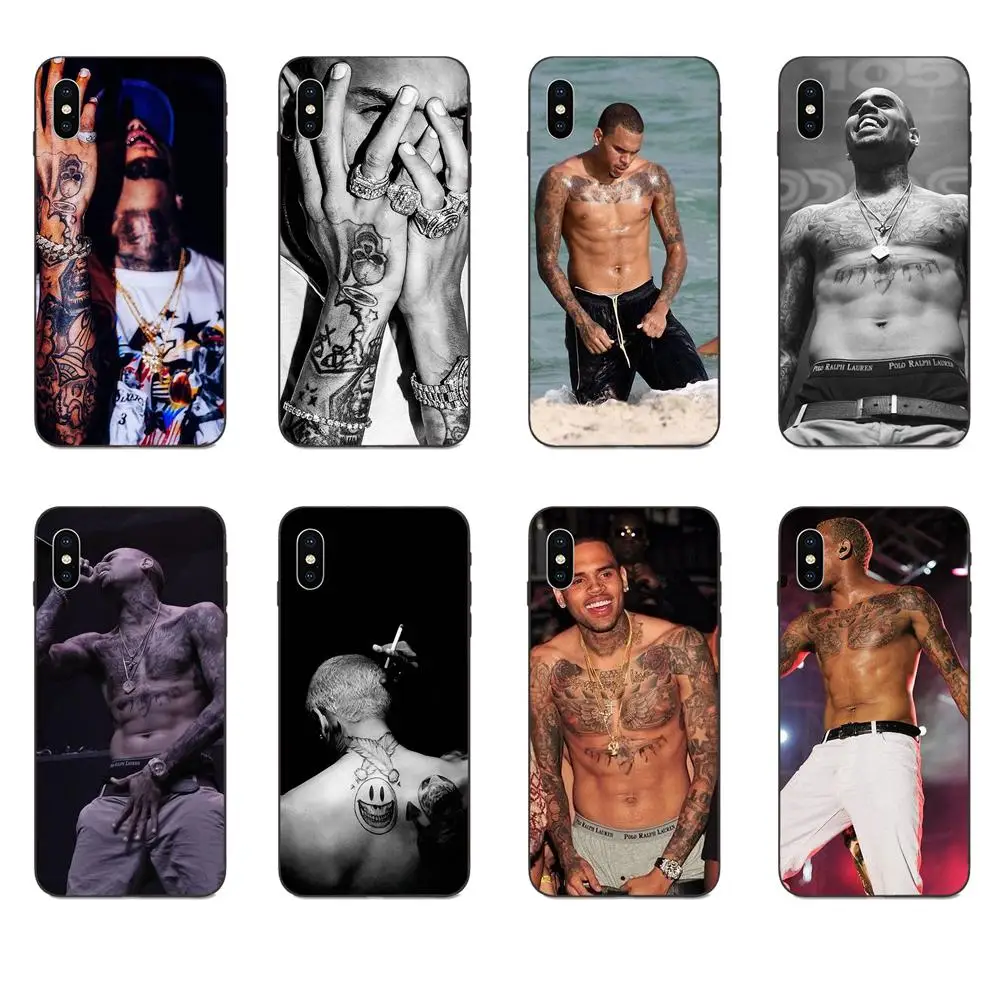 Татуировка Chris Brown черный чехол для телефона Xiaomi Redmi Note 3 3S 4 4A 4X 5 5A 6 6A 7 7A K20 Plus Pro S2 Y2 Y3