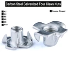 Гайка динамика из углеродистой стали, оцинкованная, Т-образная гайка, M3, M4, M5, M6, M8, M10