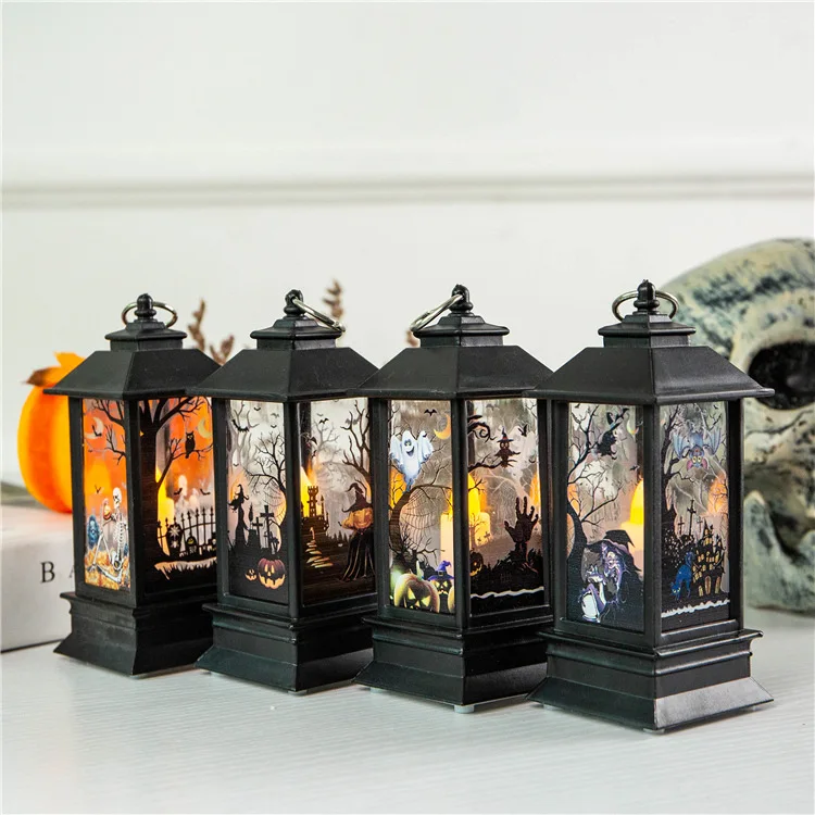 Halloween LED Simulation Light Small Oil For Party Bar Desktop Vintage Style Decoration | Дом и сад