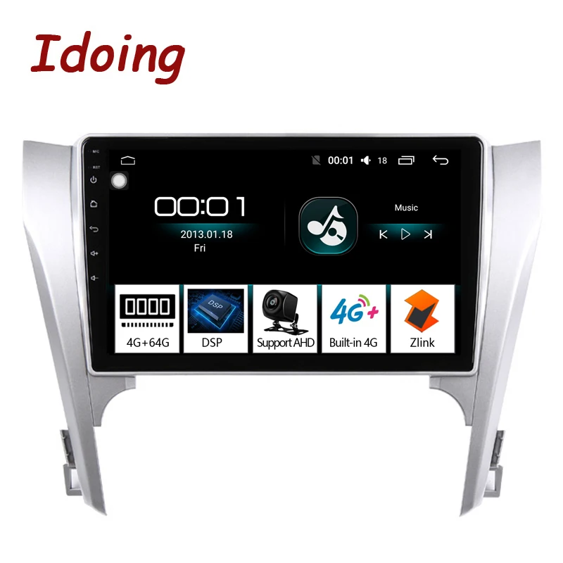 Idoing 10," Android 8,1 автомобильный без DVD gps мультимедийный плеер для Toyota Camry 50 2012 автомобильный DVD Навигатор Радио Видео Аудио плеер