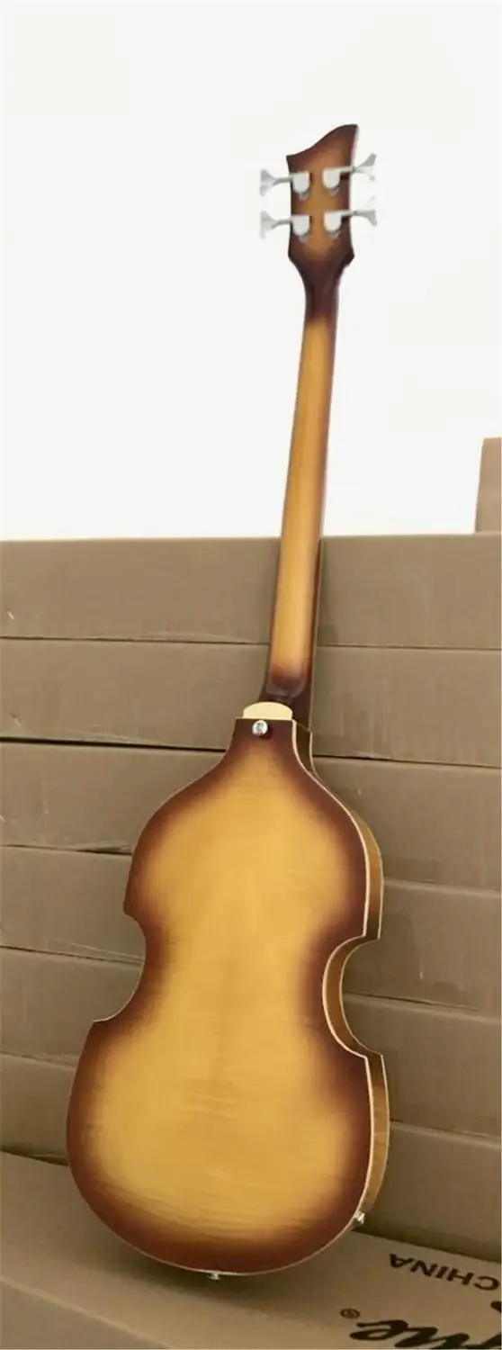 Большой высокого качества волнистого клена электрическая бас гитара